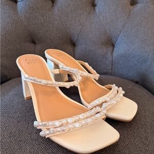 a new day White Pearl-Embellished Heels